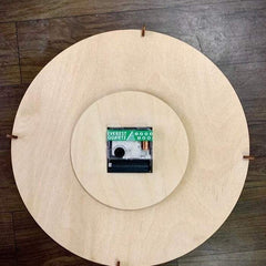 Rustic wood wall clock gift for home