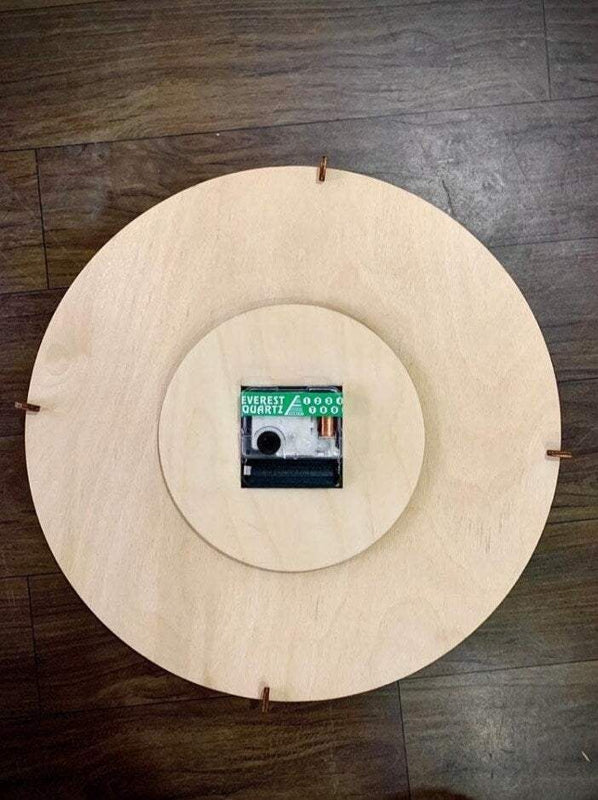 Rustic wood wall clock gift for home