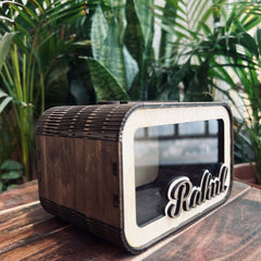 Smart money box with coin counting feature